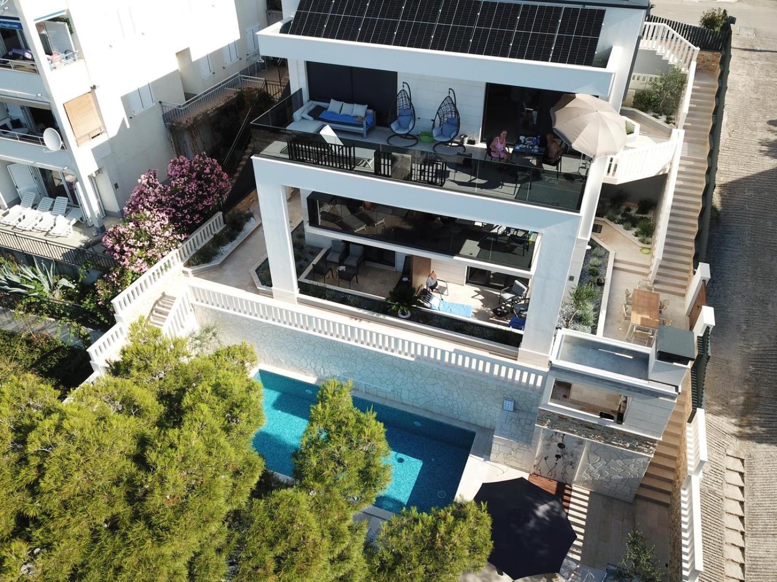 Luxury Beachfront Villa Carlisa Čiovo Eksteriør bilde
